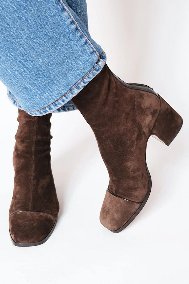 Botine damă cu toc bloc și croială elegantă - 1 - Modariox