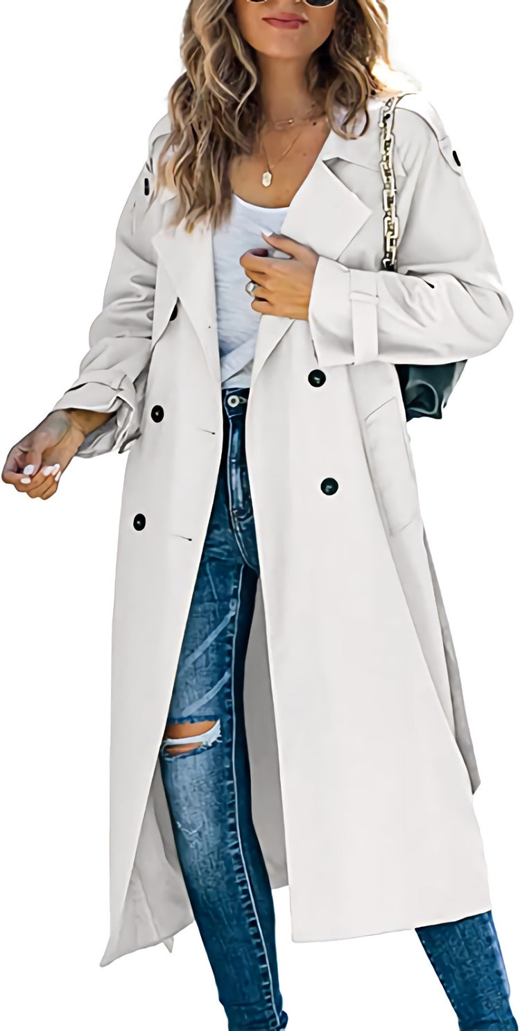 Rochie Trench Midi cu Închidere Dublă și Croială Lejeră | M&R - 3 - Modariox