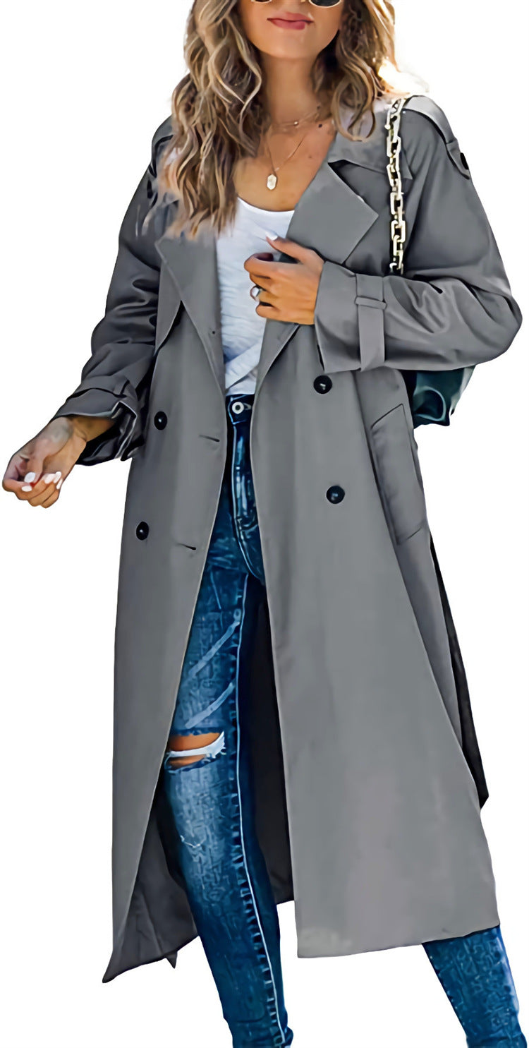 Rochie Trench Midi cu Închidere Dublă și Croială Lejeră | M&R - 6 - Modariox