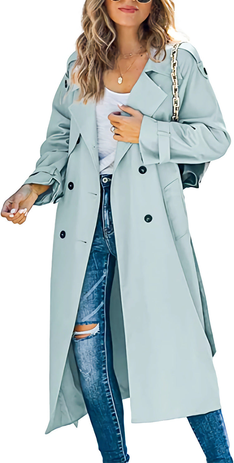 Rochie Trench Midi cu Închidere Dublă și Croială Lejeră | M&R - 7 - Modariox