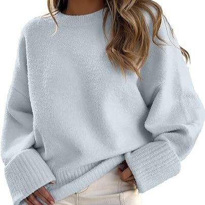 Pulover oversize damă cu manșete late și textură moale | M&R - 1 - Modariox