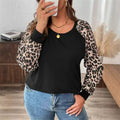 Bluză damă cu mâneci animal print și croi lejer | M&R - 1 - Modariox