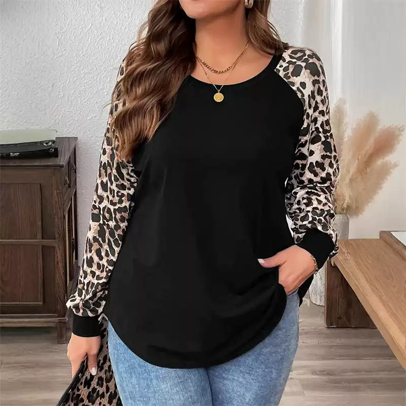 Bluză damă cu mâneci animal print și croi lejer | M&R - 2 - Modariox