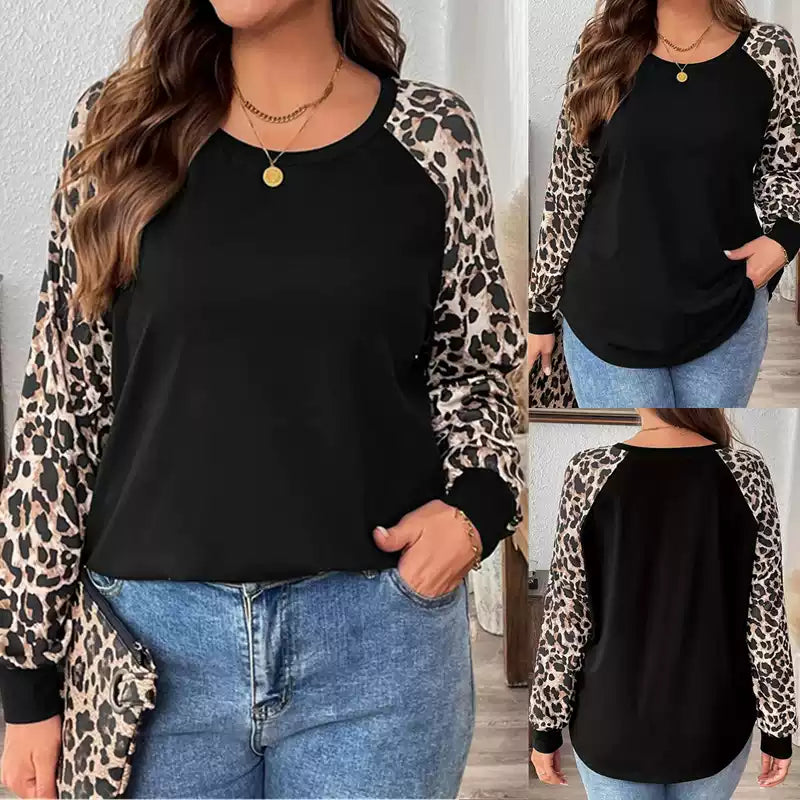 Bluză damă cu mâneci animal print și croi lejer | M&R - 5 - Modariox