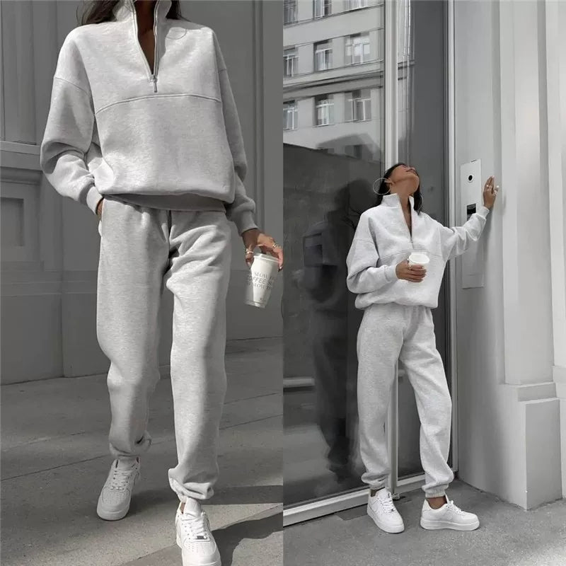 Set Sportiv cu Fermoar pentru Damă | M&R - 2 - Modariox