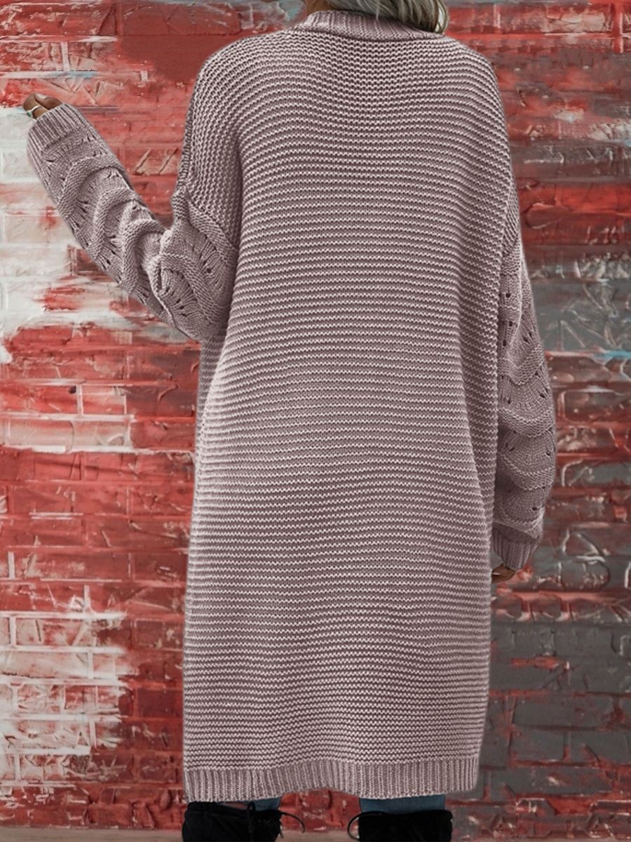 Cardigan elegant pentru femei cu mâneci lungi și decolteu în V - 3 - Modariox