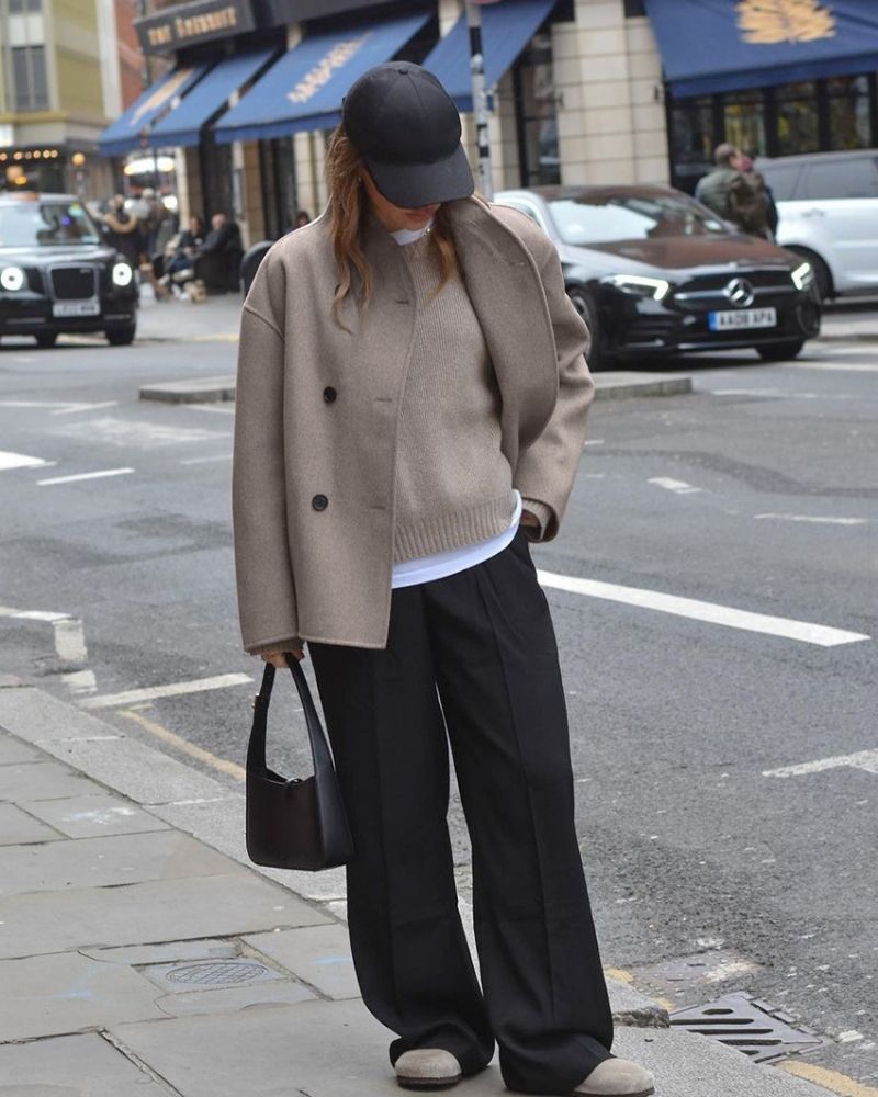 Palton Oversized pentru Femei - Elegant cu Închidere Dublă - 5 - Modariox