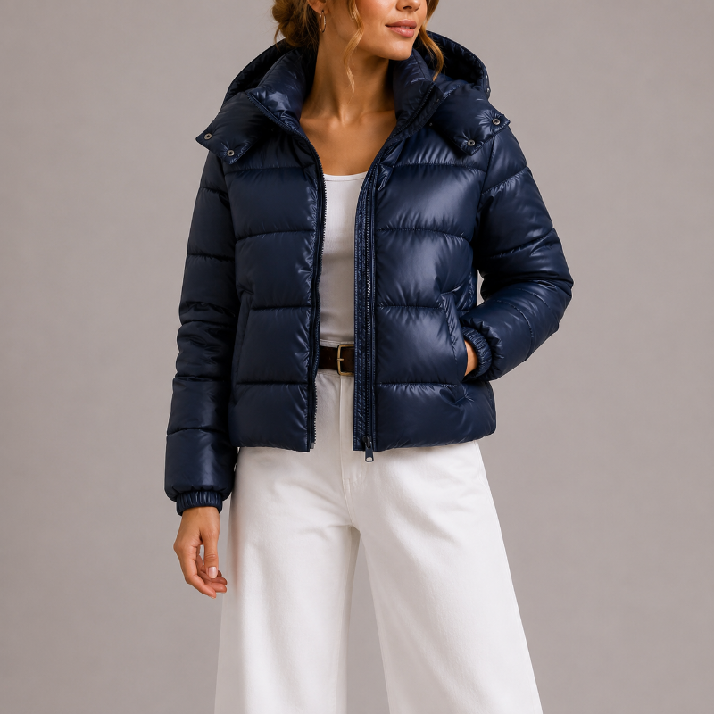 Jachetă damă cu glugă, croială sportivă și design modern - 1 - Modariox