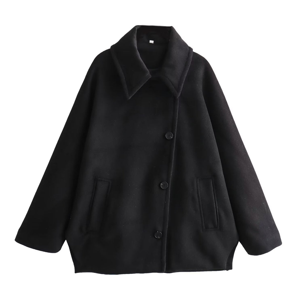 Palton damă cu croi lejer și guler oversized - 8 - Modariox