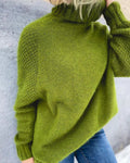 Pulover damă cu guler înalt și croială oversized - 4 - Modariox