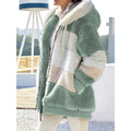 Jachetă damă oversized cu glugă și design modern - 1 - Modariox