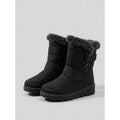 Botine de iarnă damă cu căptușeală călduroasă și talpă anti-derapantă - 1 - Modariox
