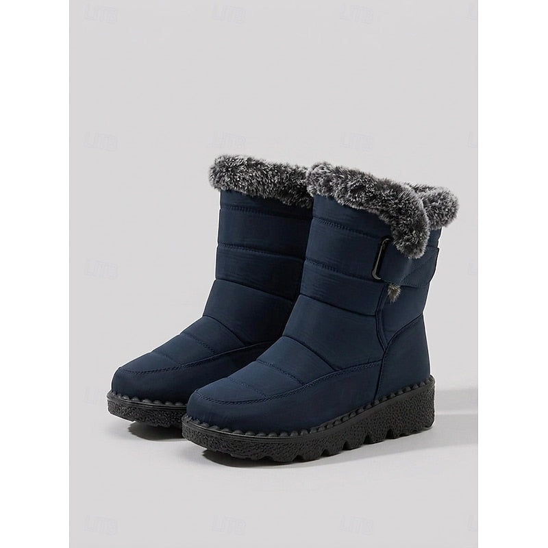 Botine de iarnă damă cu căptușeală călduroasă și talpă anti-derapantă - 2 - Modariox