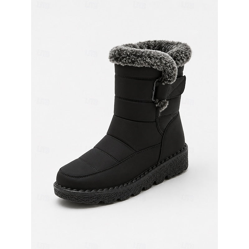 Botine de iarnă damă cu căptușeală călduroasă și talpă anti-derapantă - 6 - Modariox