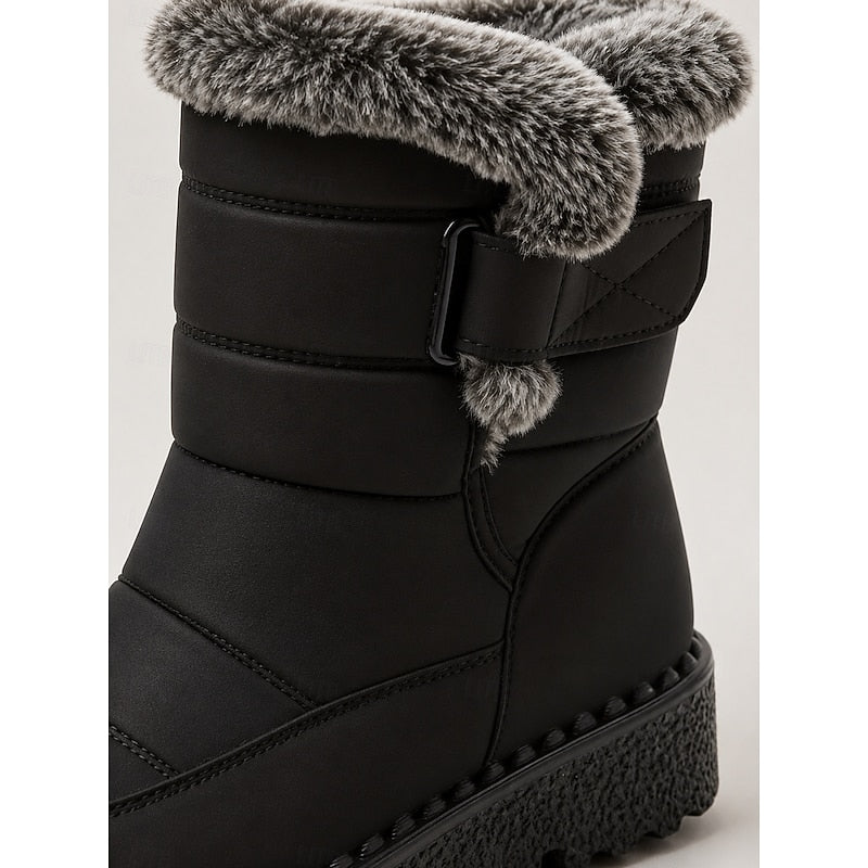 Botine de iarnă damă cu căptușeală călduroasă și talpă anti-derapantă - 7 - Modariox