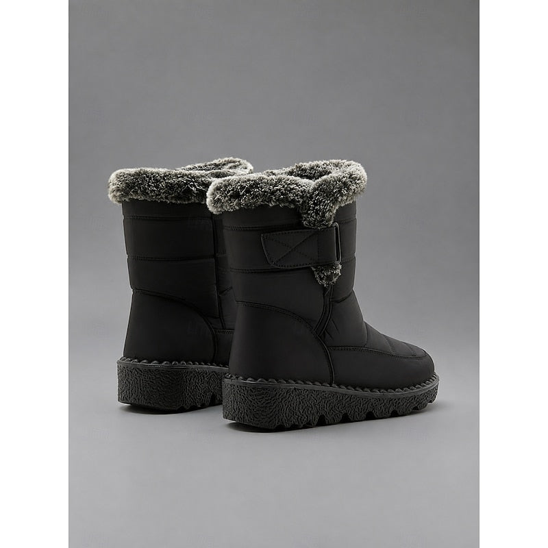 Botine de iarnă damă cu căptușeală călduroasă și talpă anti-derapantă - 9 - Modariox