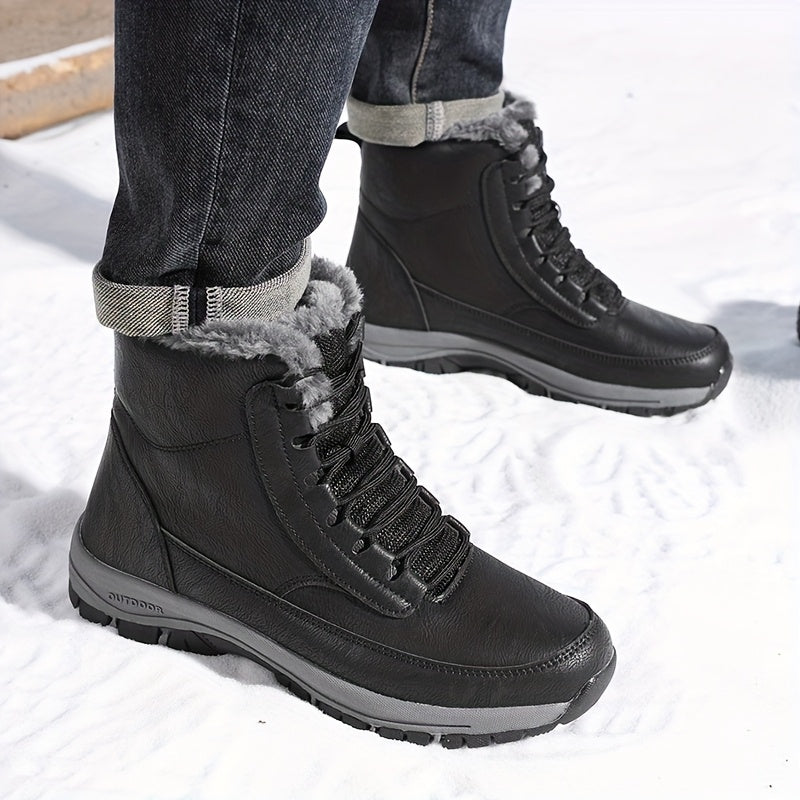 Botine de Damă cu Șireturi și Căptușeală Călduroasă - 3 - Modariox
