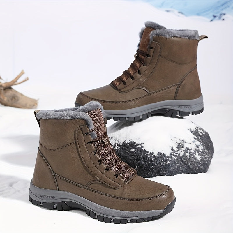 Botine de Damă cu Șireturi și Căptușeală Călduroasă - 7 - Modariox