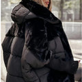Jachetă oversized damă cu glugă și croială lejeră - 2 - Modariox