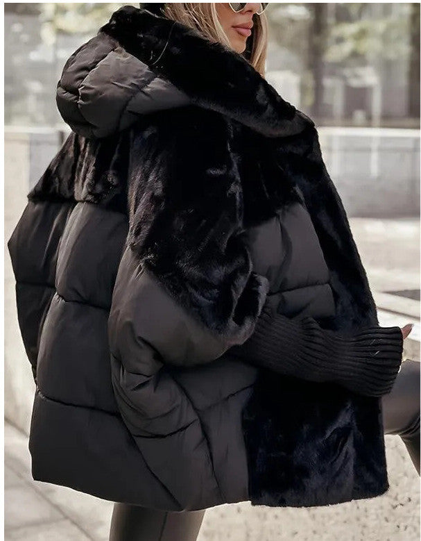 Jachetă oversized damă cu glugă și croială lejeră - 5 - Modariox