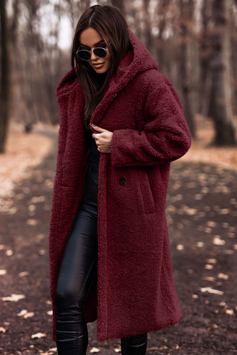 Palton Oversized cu Glugă pentru Damă - Croi Relaxat și Culoare Elegantă - 4 - Modariox