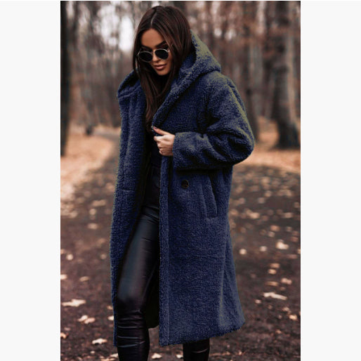 Palton Oversized cu Glugă pentru Damă - Croi Relaxat și Culoare Elegantă - 5 - Modariox
