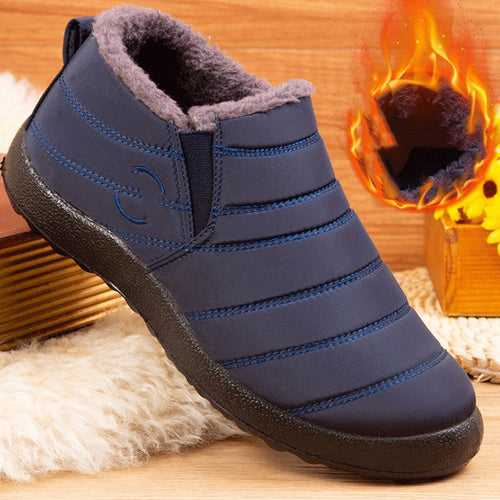 Botine damă cu croiala slip-on și interior călduros - 1 - Modariox