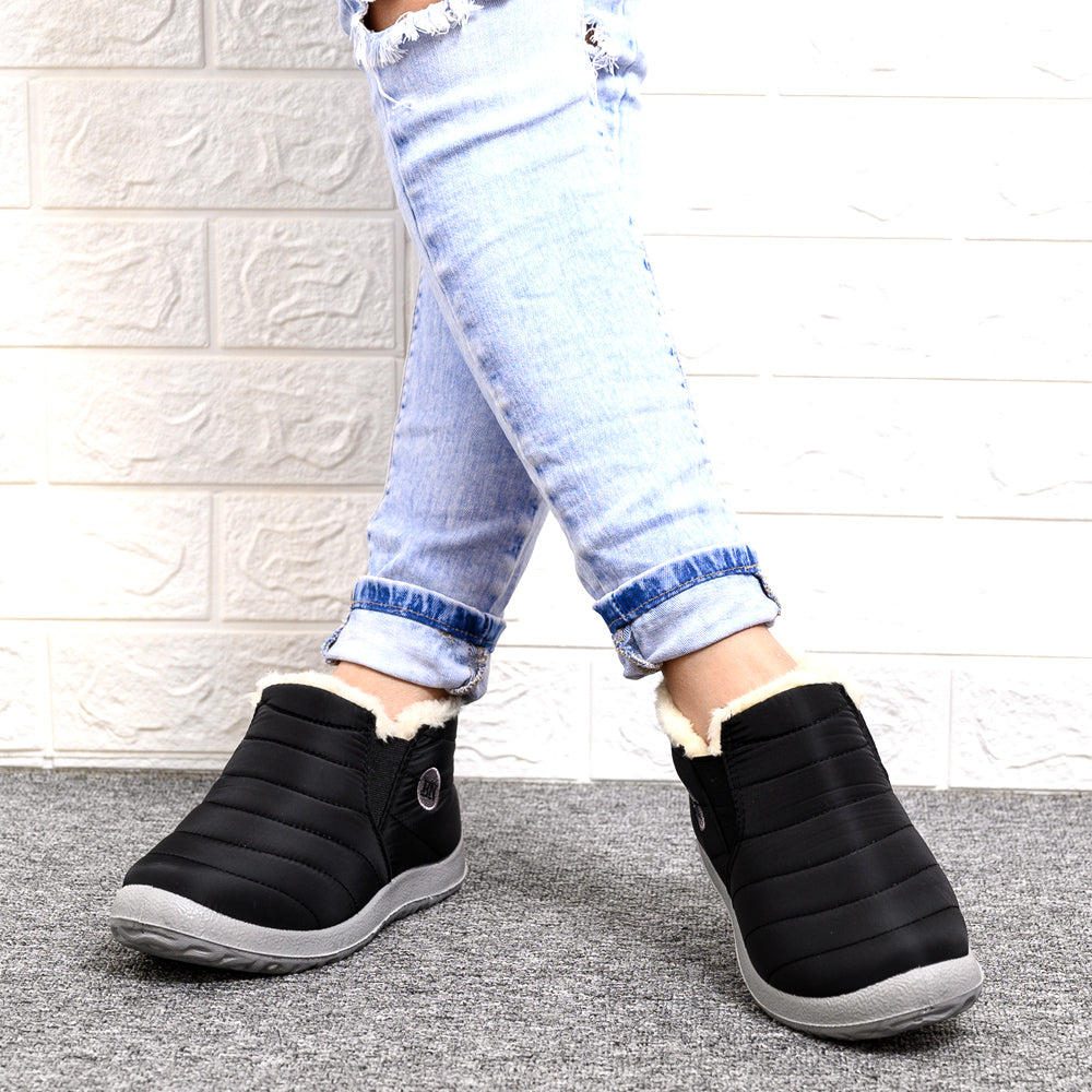 Botine damă cu croiala slip-on și interior călduros - 2 - Modariox