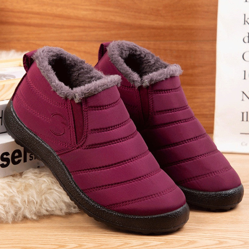 Botine damă cu croiala slip-on și interior călduros - 12 - Modariox