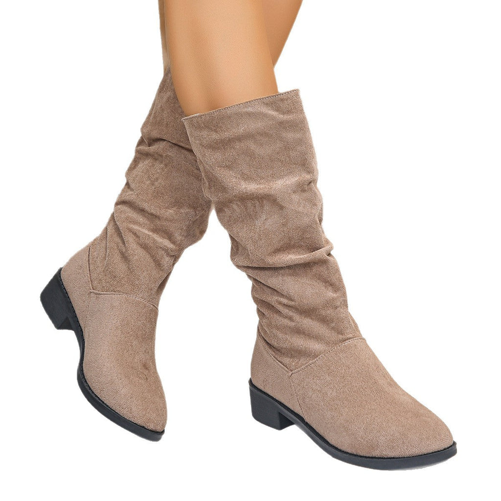 Botine de Damă cu Croială Relaxată și Vârf Rotund - 3 - Modariox