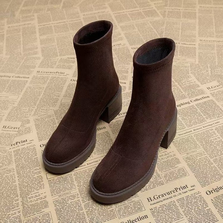 Botine damă cu toc mediu și design minimalist - 5 - Modariox