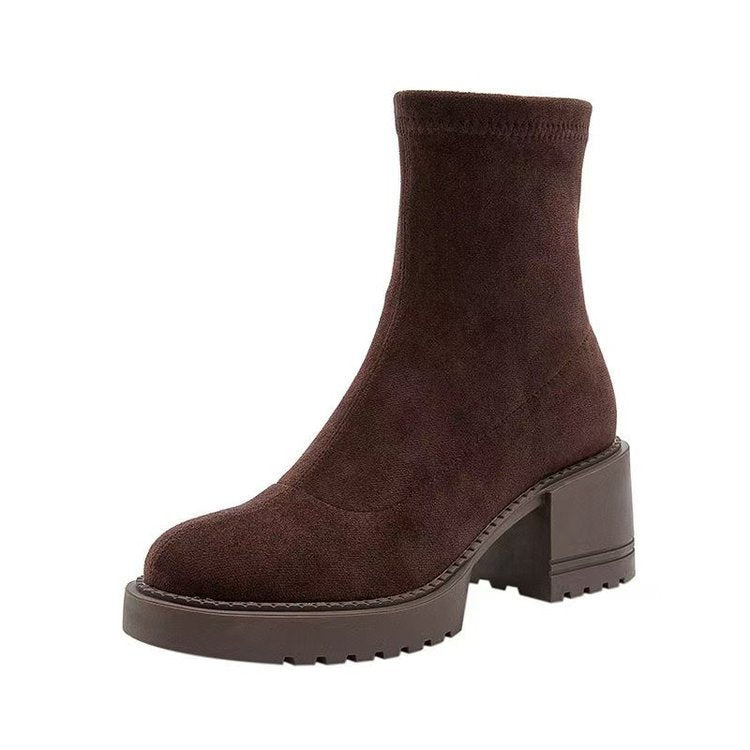 Botine damă cu toc mediu și design minimalist - 7 - Modariox