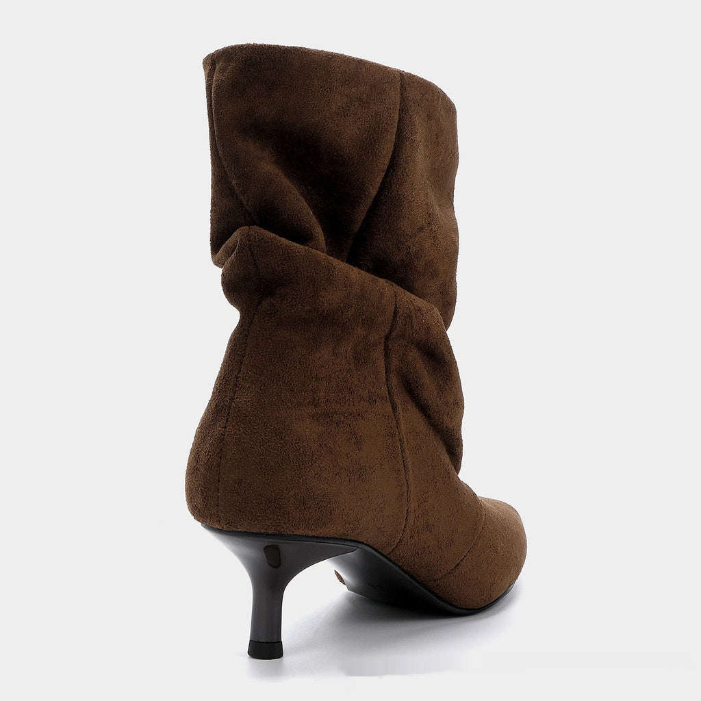 Botine Damă Slouchy cu Vârf Ascuțit și Toc Mic - 4 - Modariox
