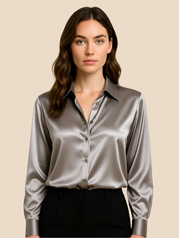 Bluză Damă cu Mâneci Lungi și Guler Clasic, Culoare Variată - 3 - Modariox