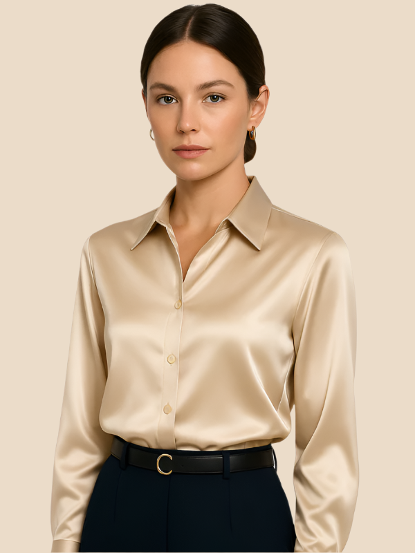 Bluză Damă cu Mâneci Lungi și Guler Clasic, Culoare Variată - 37 - Modariox