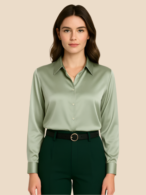 Bluză Damă cu Mâneci Lungi și Guler Clasic, Culoare Variată - 5 - Modariox