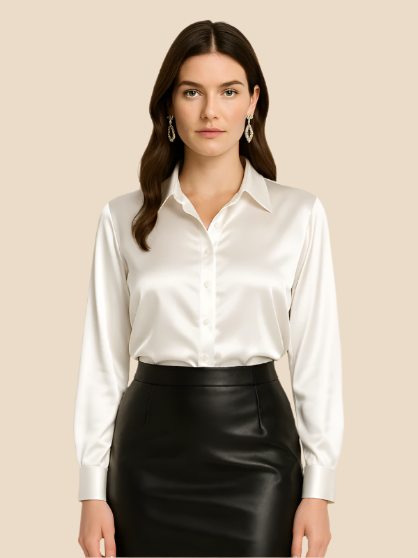 Bluză Damă cu Mâneci Lungi și Guler Clasic, Culoare Variată - 4 - Modariox