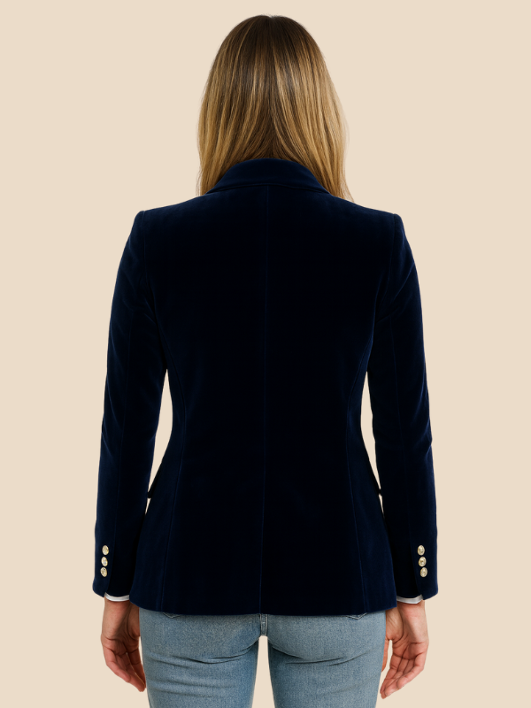 Sacou Damă Croi Elegant cu Detalii Aurii - 6 - Modariox