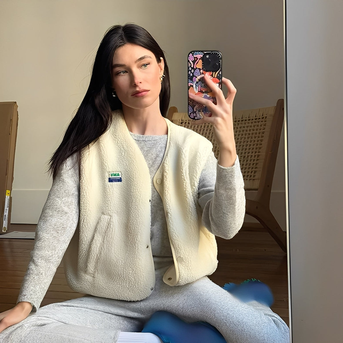 Vestă Fleece Damă cu Croială Lejeră și Buzunare | M&R - 1 - Modariox