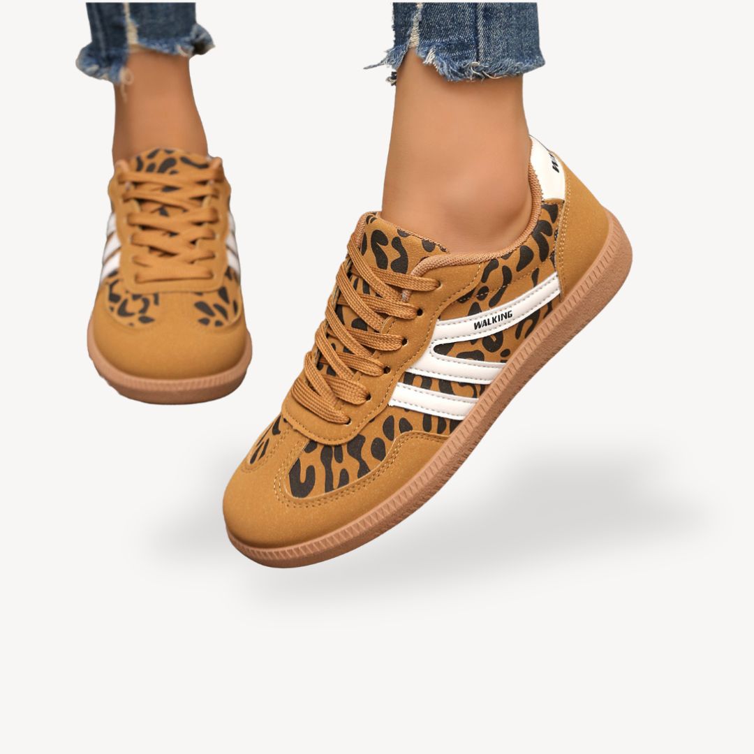Sneakersi Dama cu Design Urban și Detalii Animal Print | M&R - 1 - Modariox