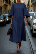 Rochie maxi damă cu croi lejer și mâneci ample - 1 - Modariox