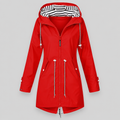 Parka damă cu glugă, material impermeabil și talie ajustabilă | M&R - 1 - Modariox