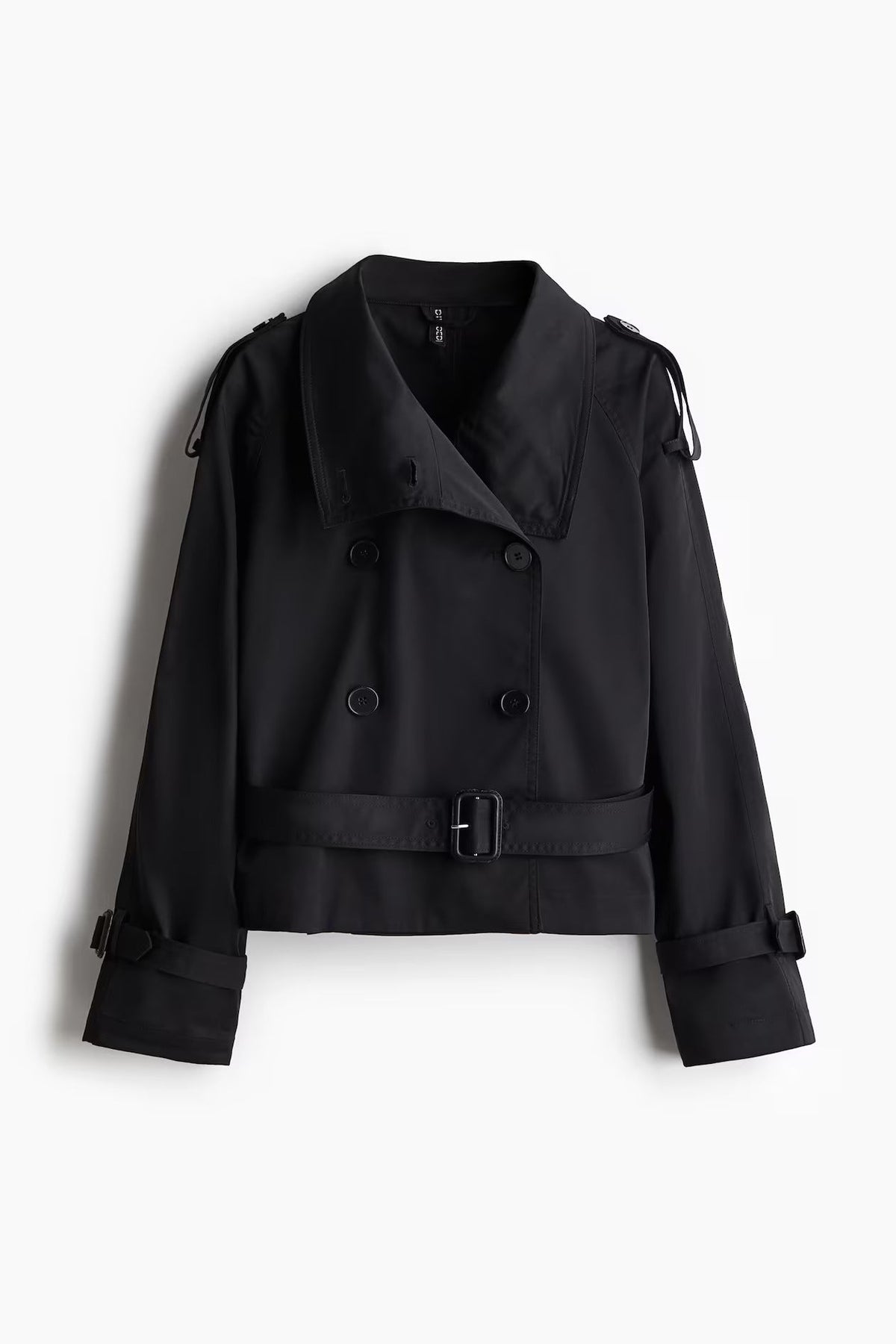 Trench Coat Scurt cu Curea si Croiala Ajustata | M&R - 2 - Modariox