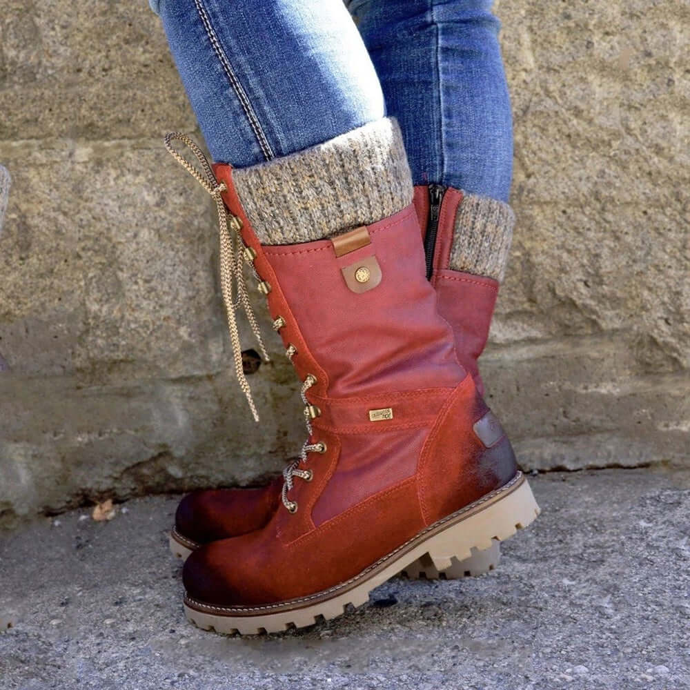 Botine de iarnă pentru femei, cu aspect elegant și căptușeală confortabilă | M&R - 2 - Modariox