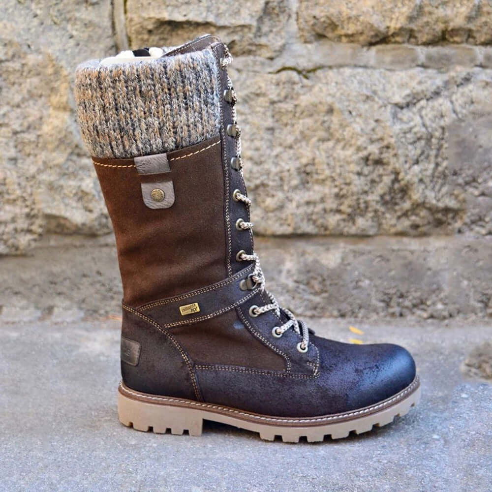 Botine de iarnă pentru femei, cu aspect elegant și căptușeală confortabilă | M&R - 3 - Modariox