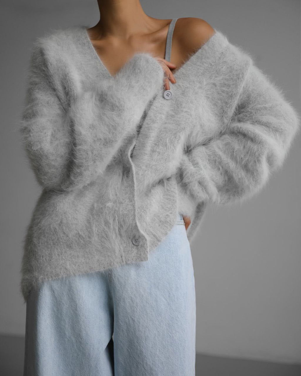 Cardigan damă cu aspect pufoasă și croi lejer | M&R - 2 - Modariox