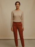 Pantaloni Cigarette Teracotă — Modariox