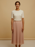 Fustă Midi Plisată Blush — Modariox