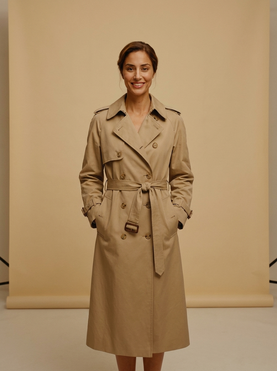 Trenci Clasic Bej cu Cordon — Modariox