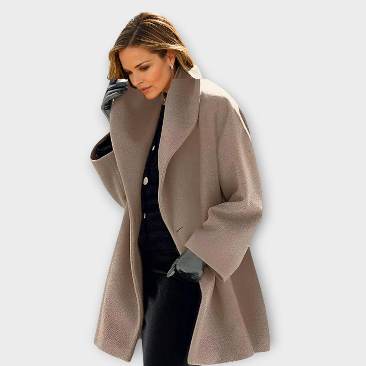 Palton Oversize cu Guler Mare | M&R - 2 - Modariox